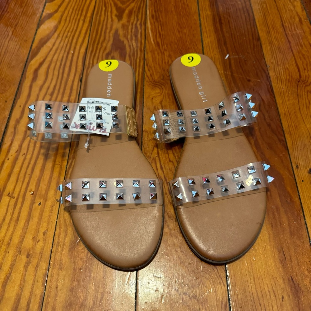 Madden Girl slip on sandals